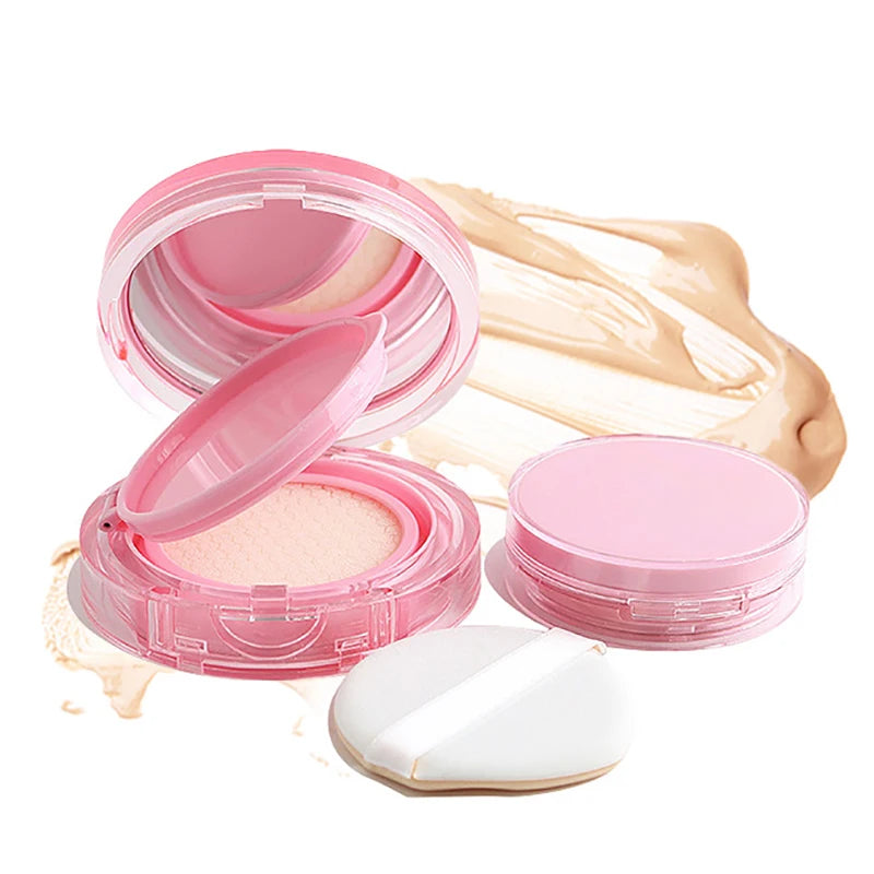 Mini Air Cushion Foundation DIY Box Empty Puff Box With Mirror For BB Cream Cosmetic Container With Sponge Makeup Skin Care Tool Peaceful Pleasures Health and Wellness