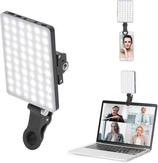 60 LED Clip-On Selfie Light | 3 Modes, Rechargeable