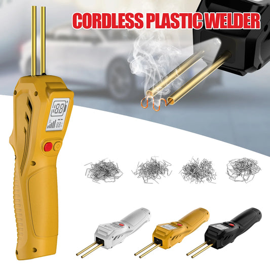 500W Wireless Plastic Welding Gun with LCD Hot Stapler Plastic Repair for Car Motorcycle DIY, USB Charging Handheld Welder Tool Peaceful Pleasures Health and Wellness