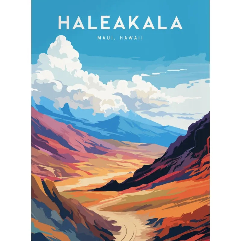 Vintage Hawaii Lahaina Beach Landscape Canvas Wall Art Poster Canvas Wall Art Peaceful Pleasures Health and Wellness 2 40x60cm Unframed