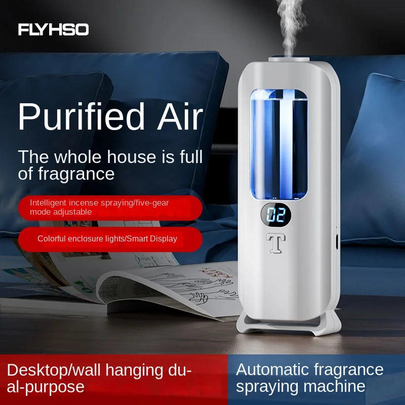 Automatic Aromatherapy Machine And Air Humidifier With Digital Display And Colored Lights -Machine Office Home, And Bathroom Peaceful Pleasures Health and Wellness