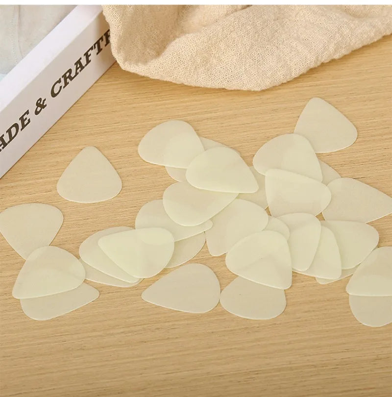 Luminous Guitar Picks Fluorescent Celluloid Bakelite Ukulele Finger 0