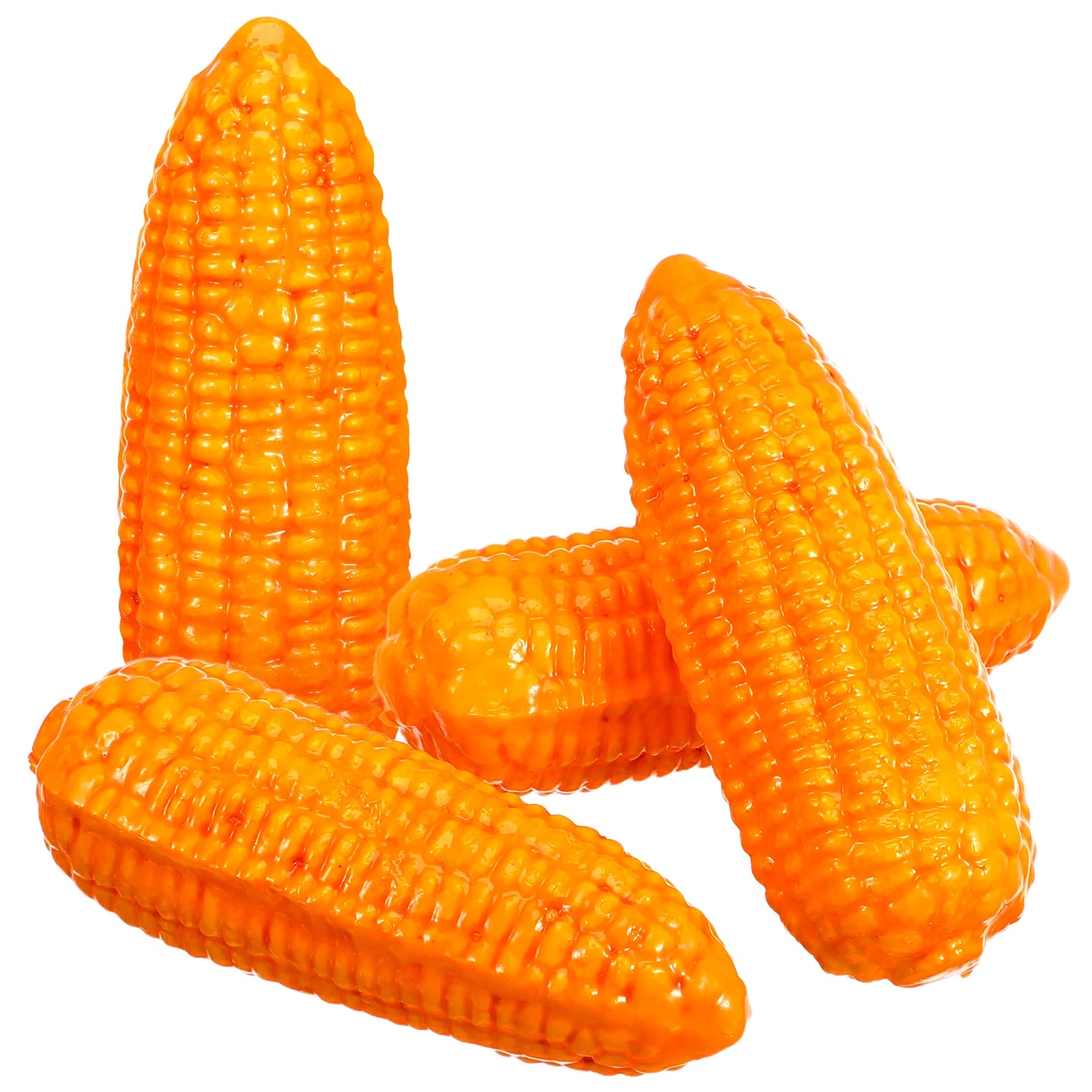 4Pcs Foam Corn Model Simulation Artificial Lifelike Faux Fake Vegetable Corn Models Foams Food Props Restaurant Shop Decoration Peaceful Pleasures Health and Wellness Orange 14.00X5.00X5.00CM