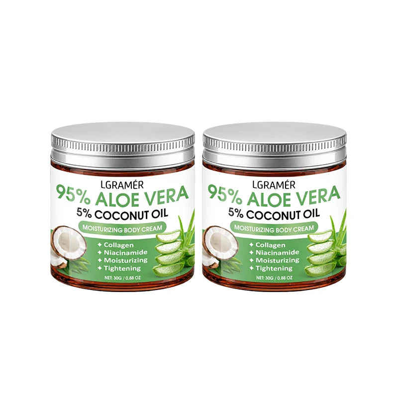 95% Aloe Vera Body Cream – Coconut Oil & Niacinamide | 30g