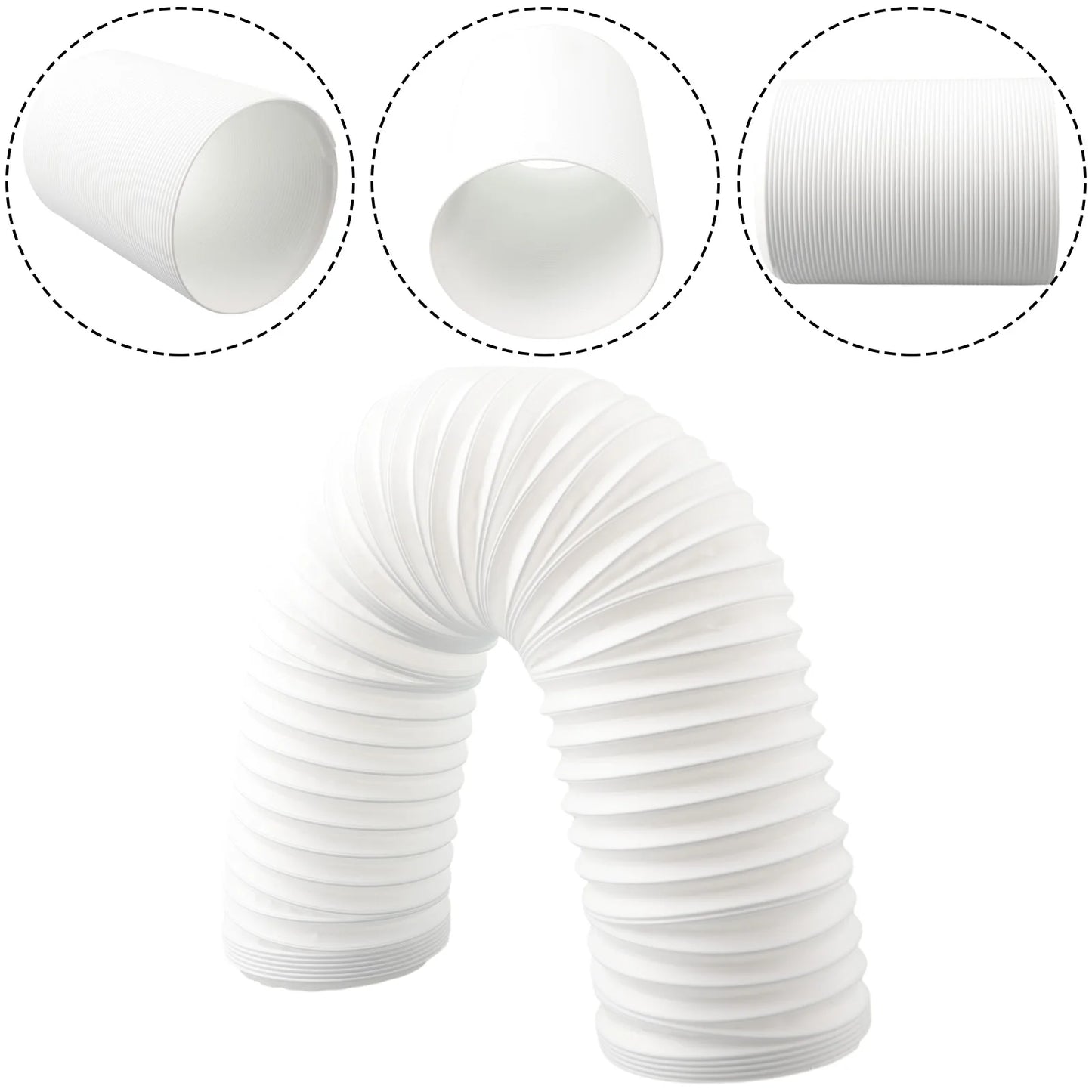 130 Universal Duct Extension Pipe Extra Long Air Conditioner Exhaust
