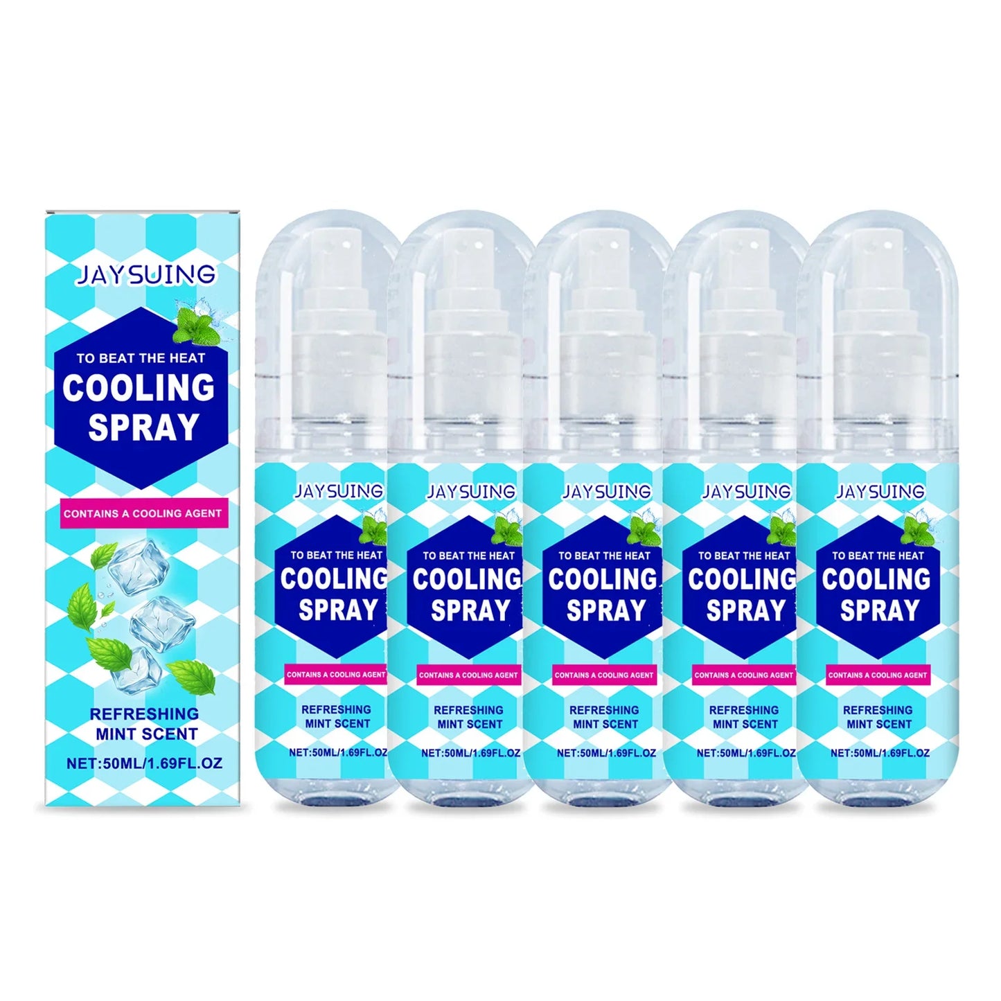 Instant Cooling Body Mist Spray – Peppermint Scent 50ml