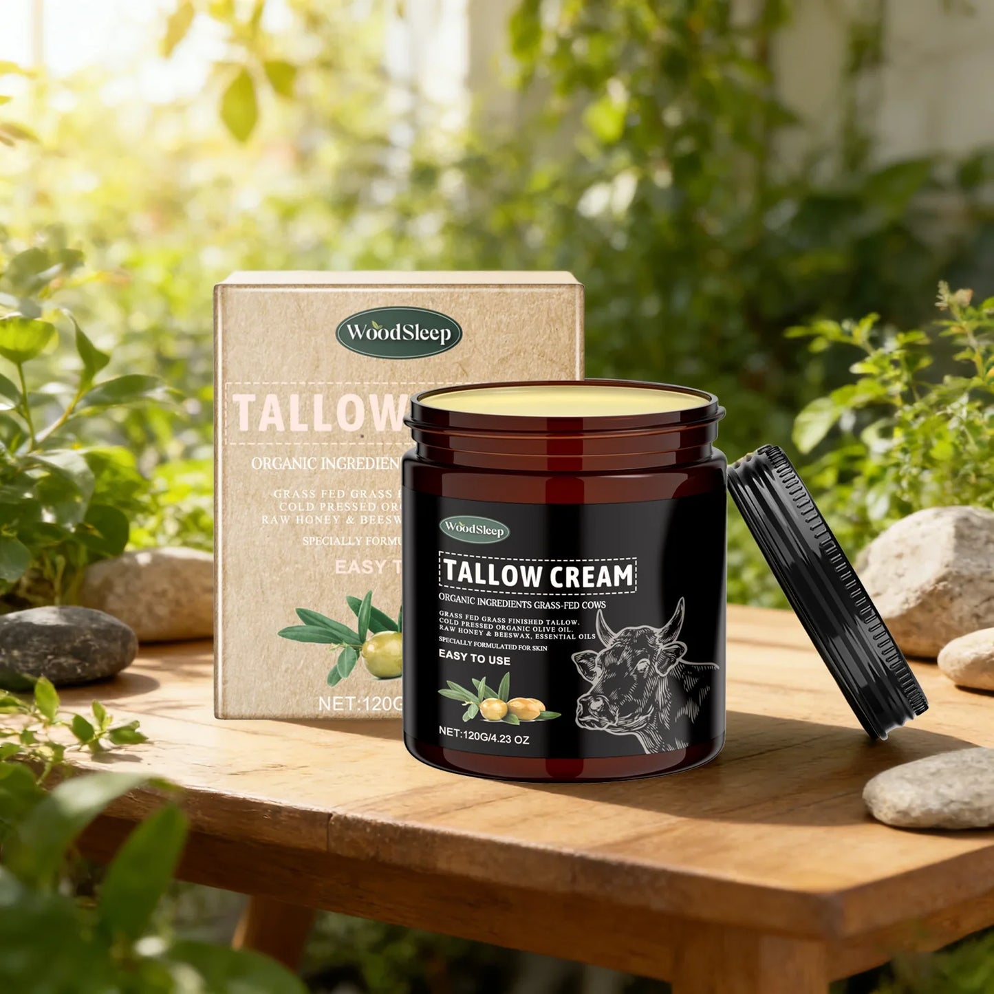 Grass-Fed Tallow Body Cream – Acne Care & Deep Moisturizer