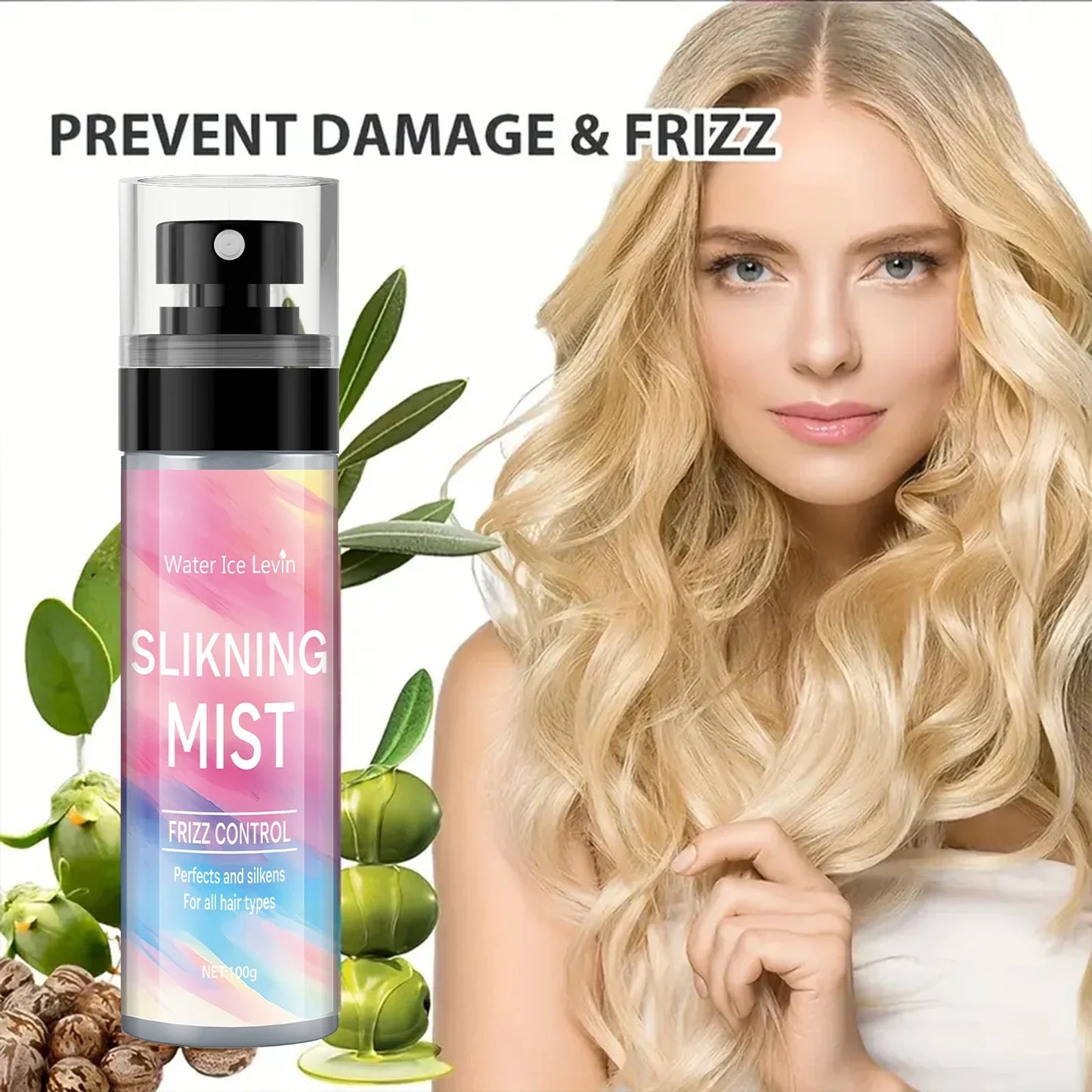 100ml No-Wash Hair Spray – Lotus-Effect Volume & Styling