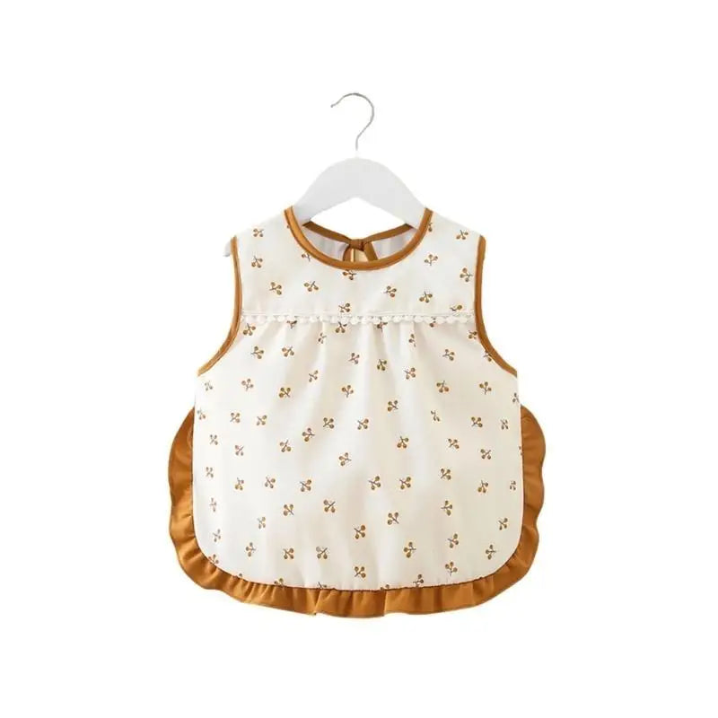 Baby & Toddler Waterproof Feeding Bib Apron | Sleeveless Tie