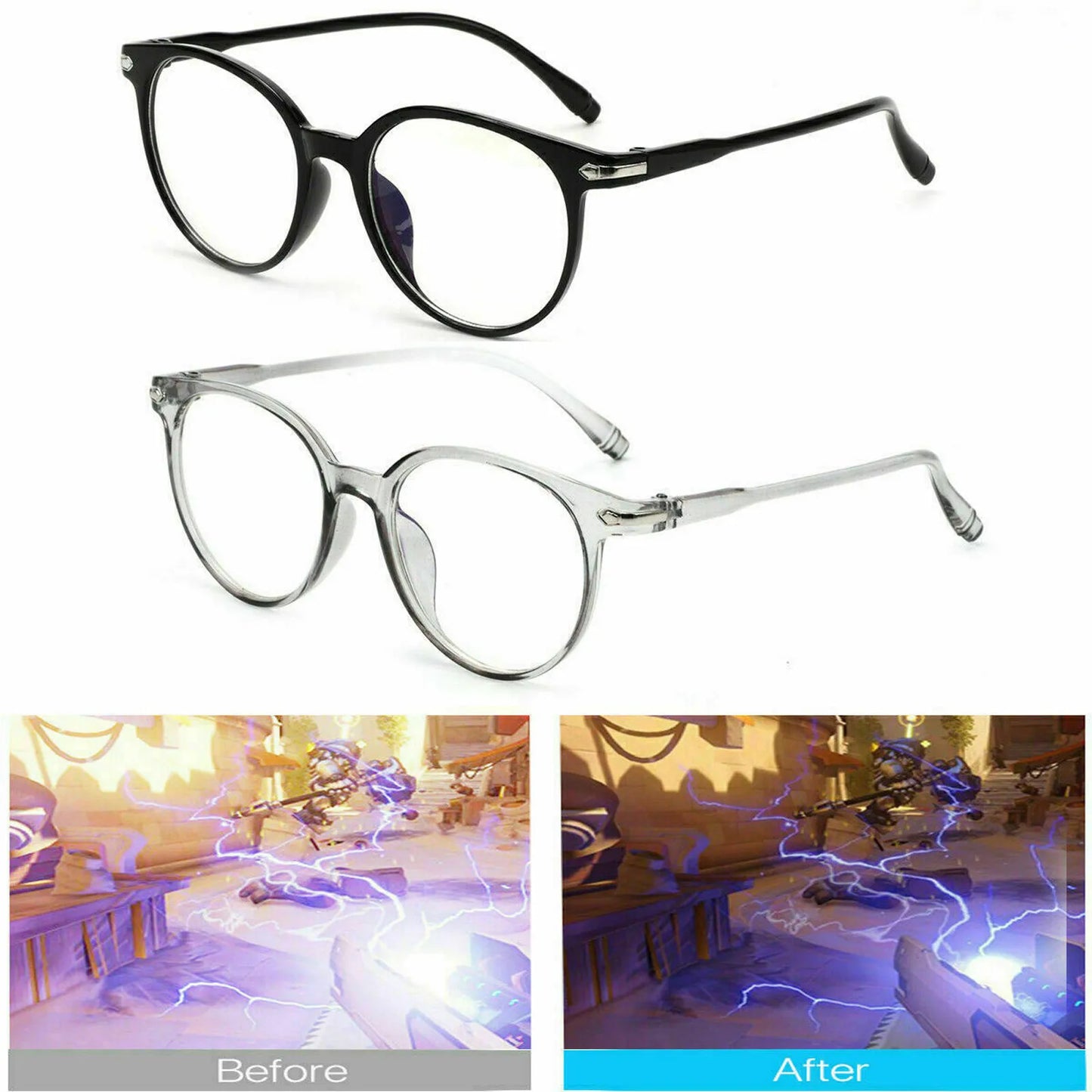Blue Light Blocking Gaming Glasses – Anti-Fatigue Unisex