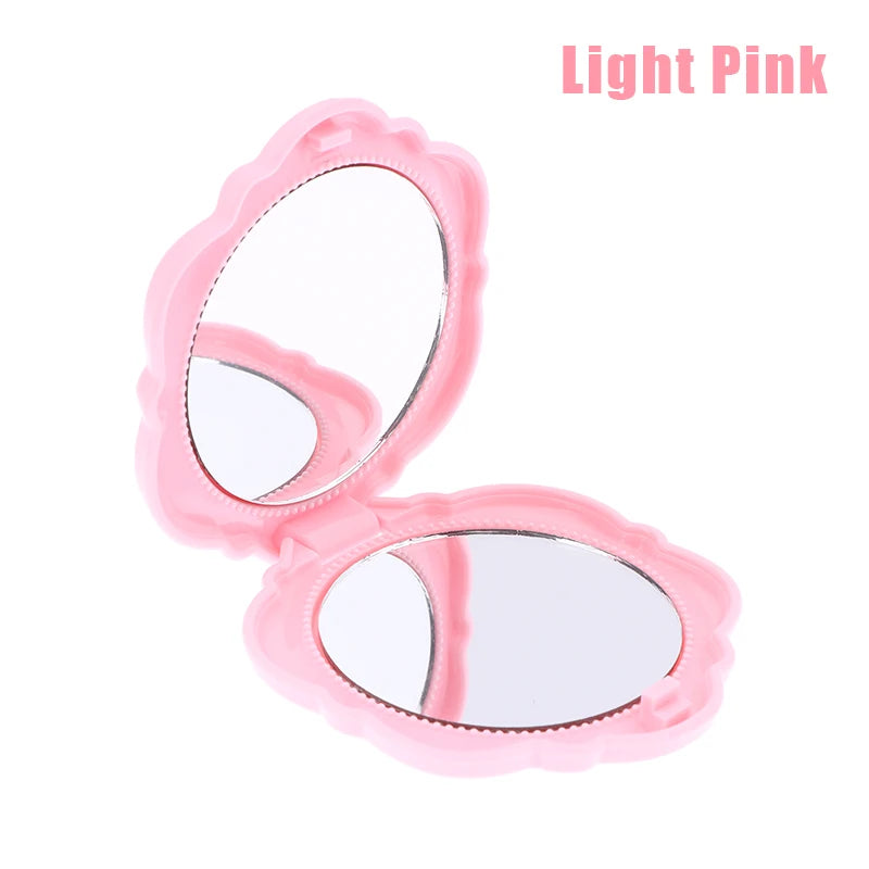 Retro Rose Double-Sided Compact Pocket Makeup Mirror