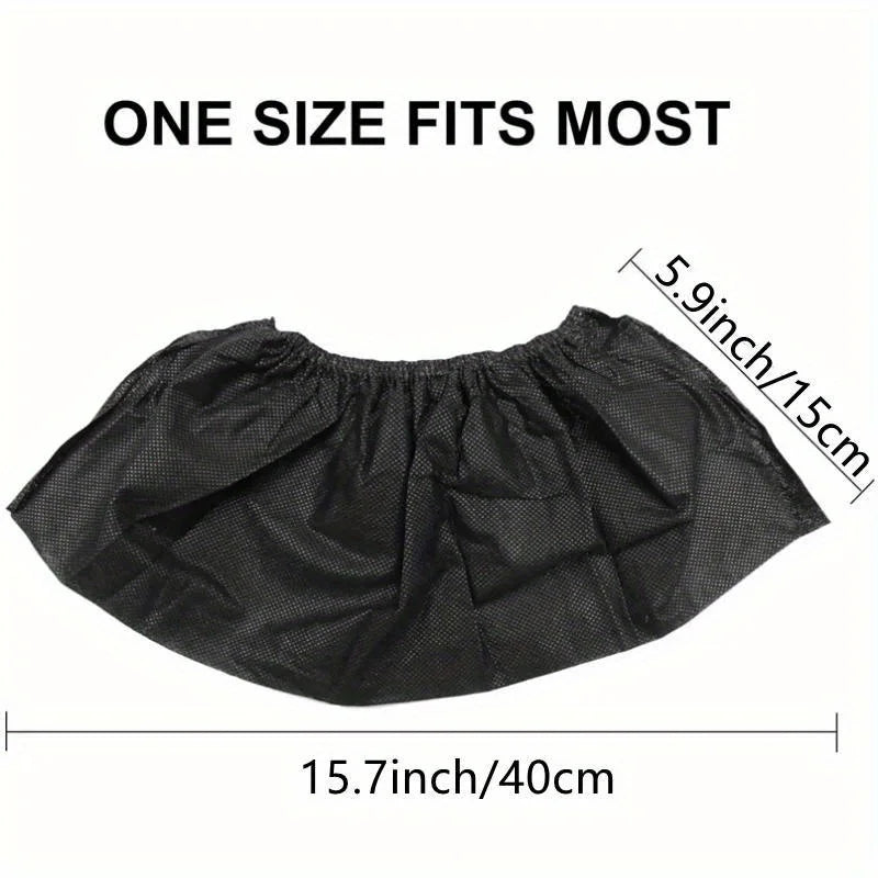 100-Pack Disposable Non-Slip Shoe Covers | Non-Woven Booties