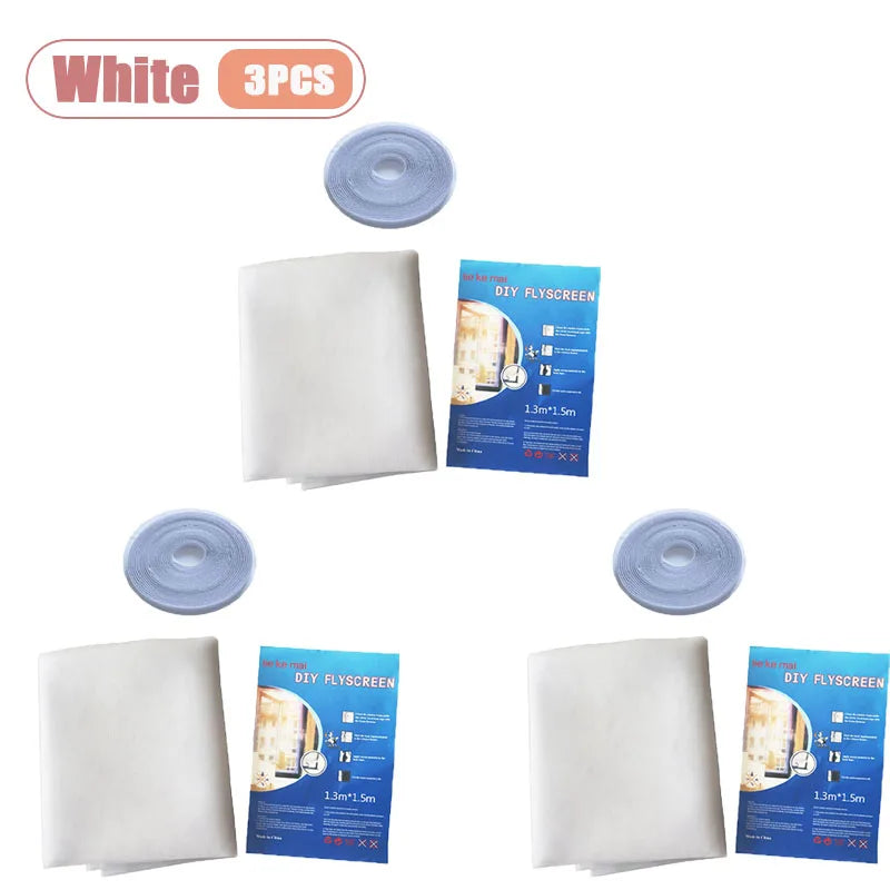 Self-Adhesive Polyester Window Mosquito Net Screen | Velcro
