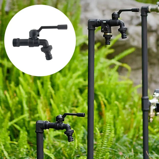 Black Brass Anti-Freeze Bibcock Faucet – Dual Outlet 1/2" Bibcock Faucet Oasis Select