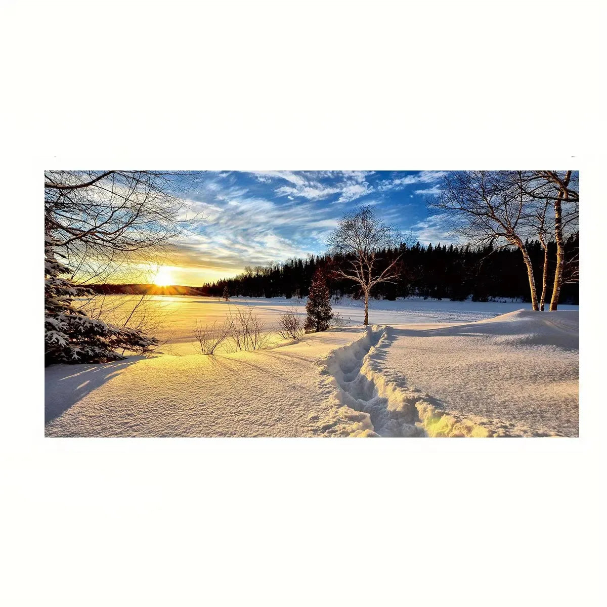 Beach Sunset Wall Art Posters Large Landscape Canvas Painting Print Nordic Wall Decoration Picture for Home Decor Unframed Peaceful Pleasures Health and Wellness ZLH2494 30x60cm No Frame