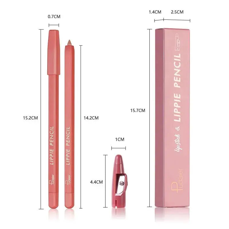 Velvet Matte Lip Liner – 12 Shades, Waterproof & Long Lasting