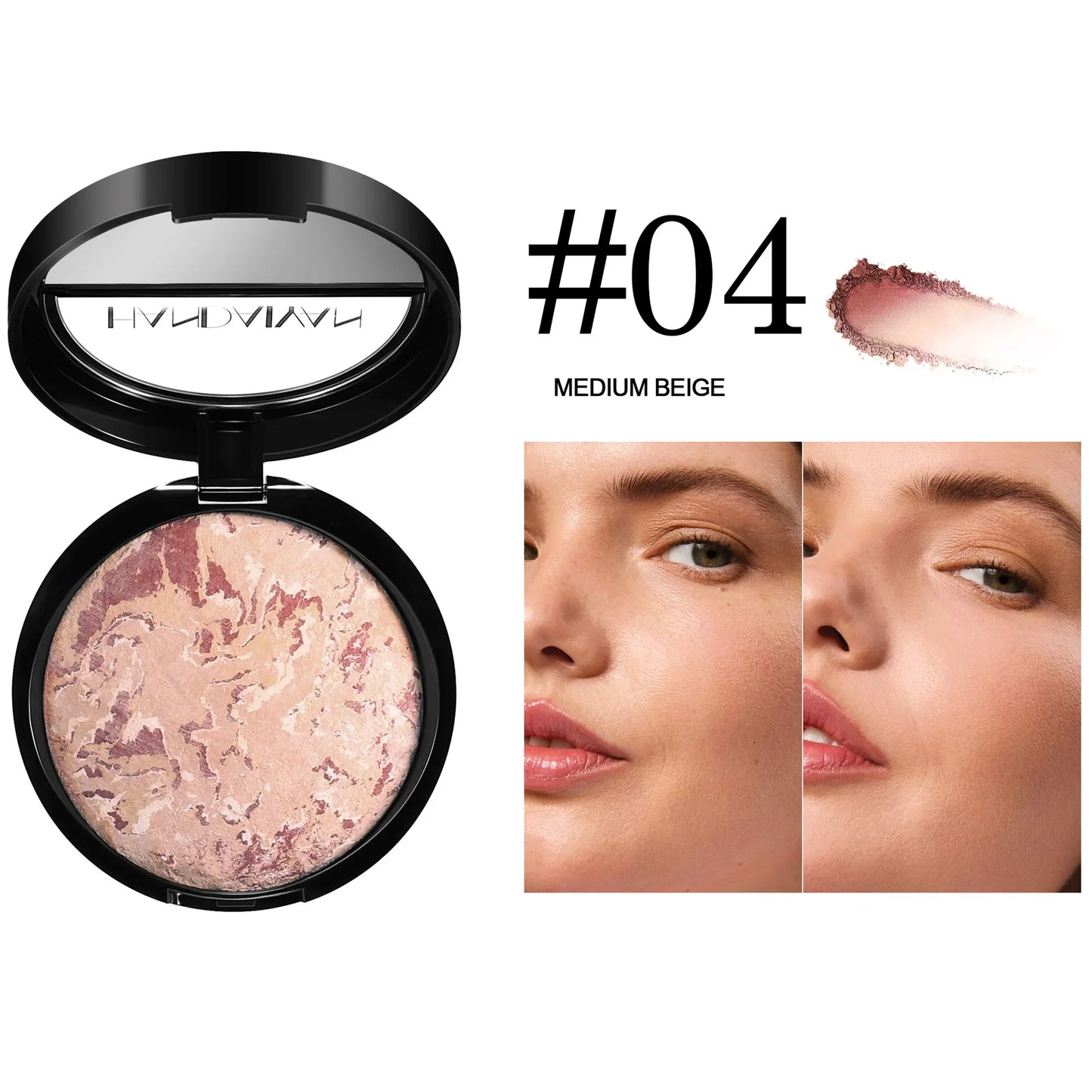 Handaiyan Baked Duo Matte Powder Foundation – 7 Shades