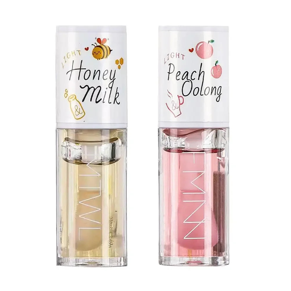 Kawaii Honey Peach Lip Oil – Moisturizing Lip Tint & Plumper Lip Care Peaceful Pleasures Health and Wellness