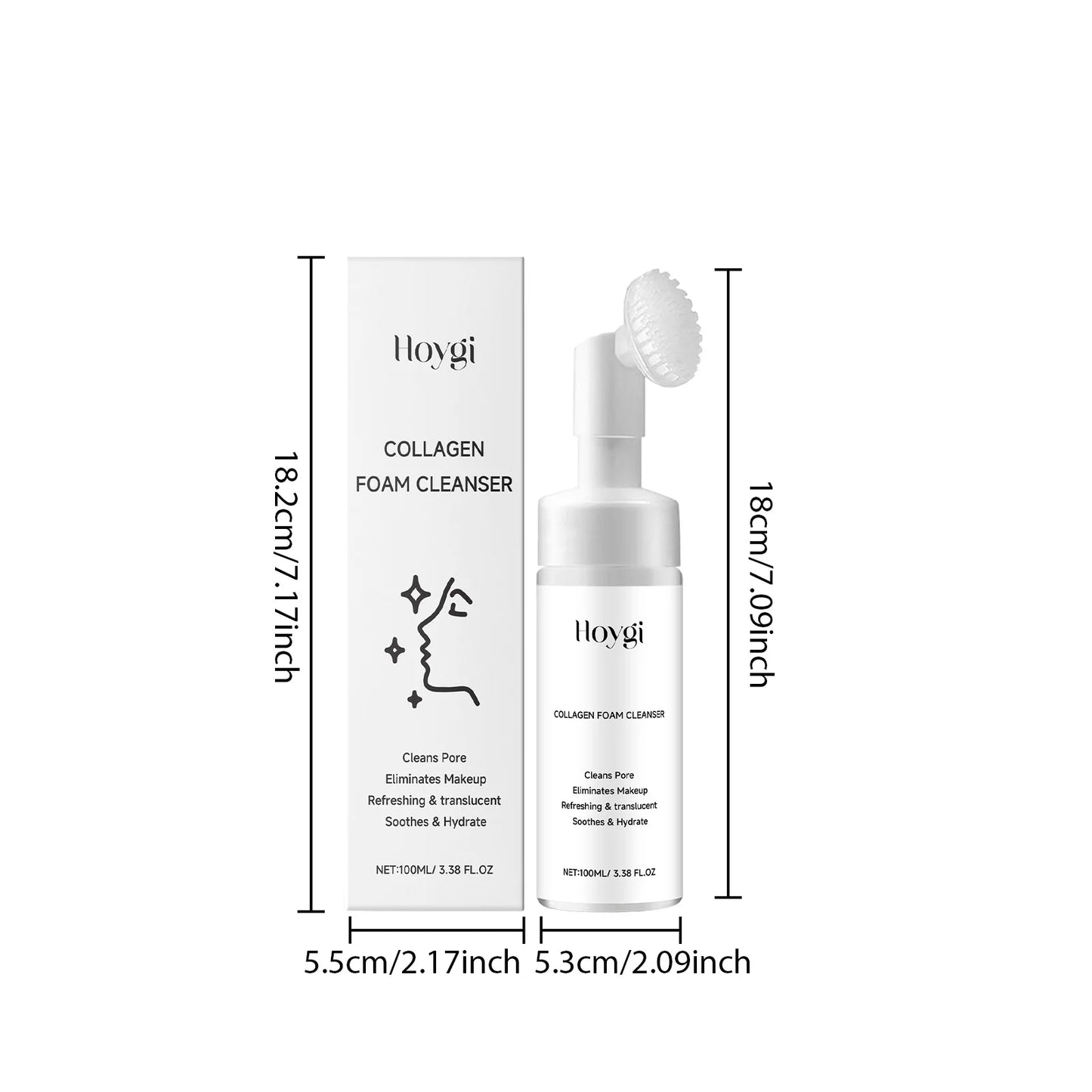 Collagen Facial Cleanser Mousse – Oil Control & Firming Foam