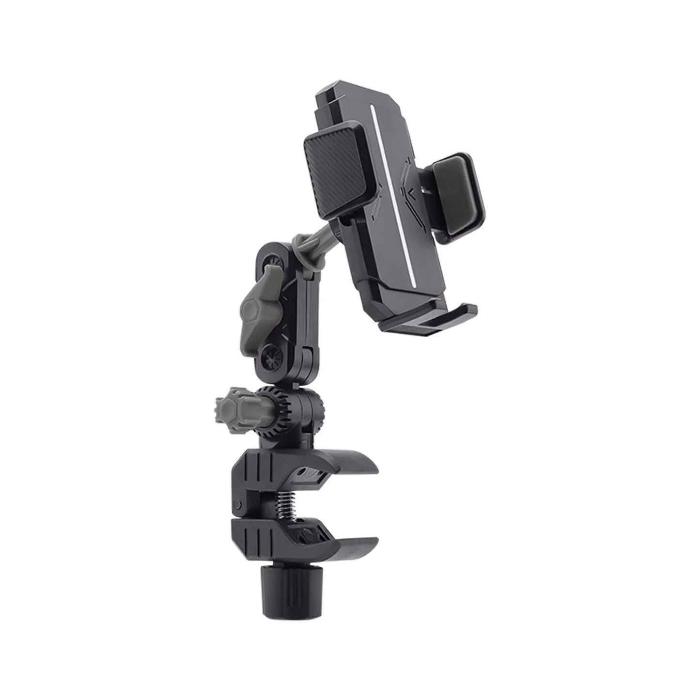 A Pillar Grab Handle Phone Holder for Car/Truck Adjustable Mobile Phone Bracket for Pickup SUV Van Excavator Front Loader Peaceful Pleasures Health and Wellness Grey for Phone