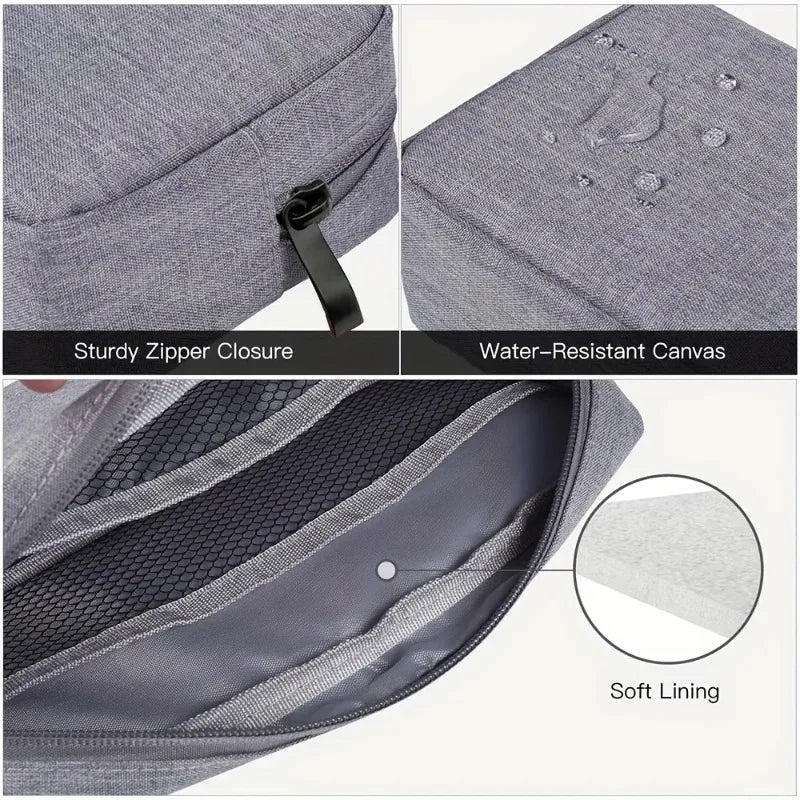 Multi-Compartment Electronics Organizer Pouch | Travel Gadget Bag Travel Organizer Pouch Peaceful Pleasures Health and Wellness