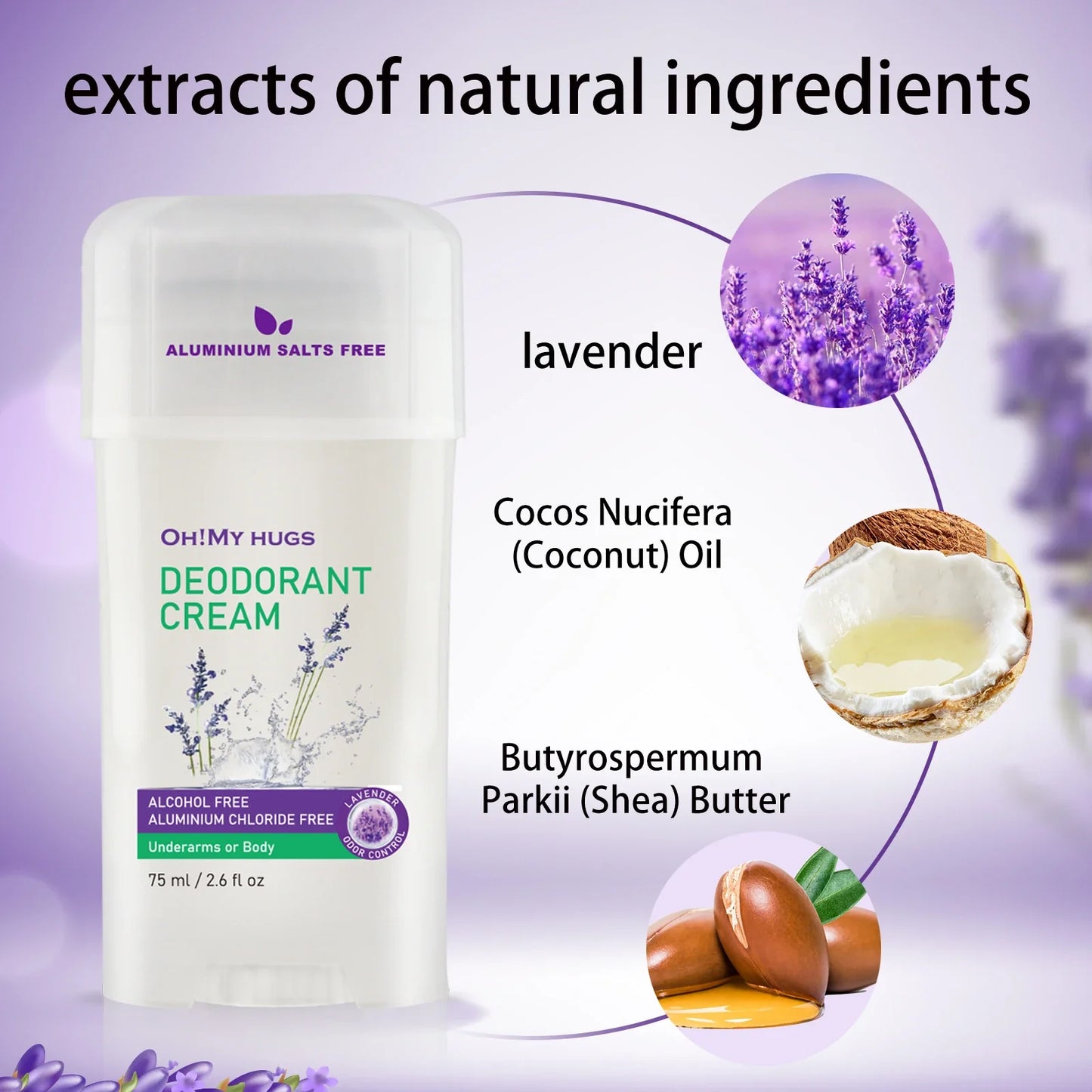 YURHERSU Lavender Deodorant Cream – Unisex All-Day Freshness