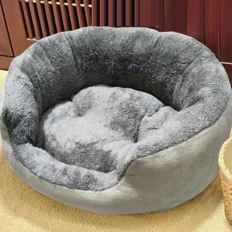 Soft Warm Dog Bed & Cat Sofa – 100% Cotton Pet Cushion