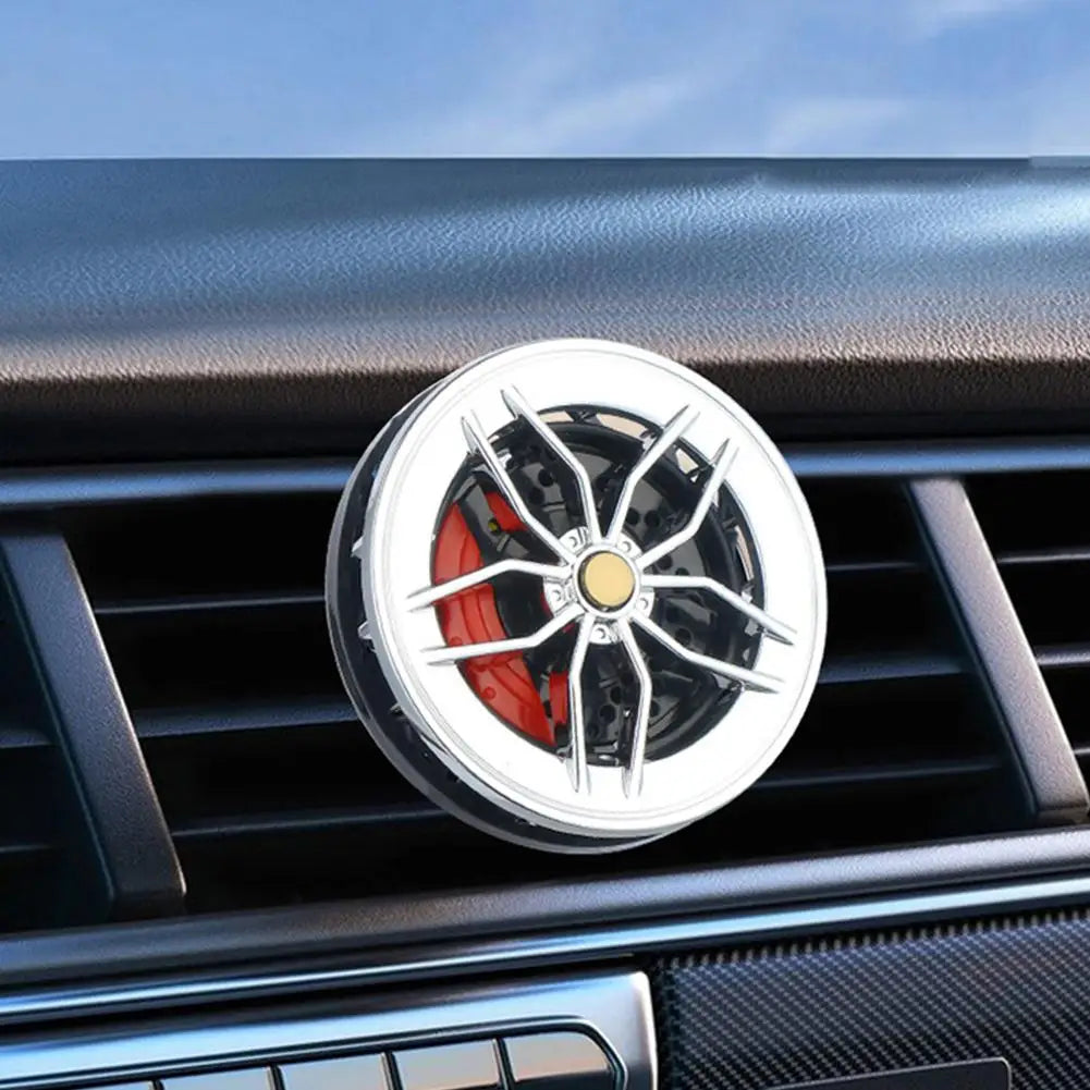 Sports Car Wheel Shape Car Air Freshener Vent Clip Rotatable Auto Air Outlet Perfume Diffuser Decor Car Interior Aromatherapy Peaceful Pleasures Health and Wellness