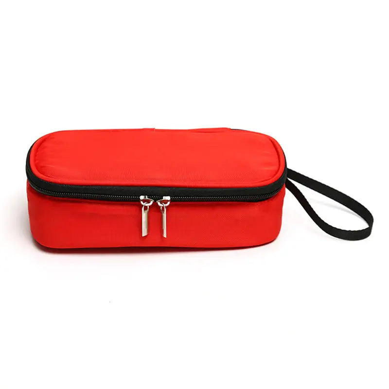 Portable Insulin Bag Mini Waterproof Bag Large Capacity Outdoor Travel Portable Insulation Bag Barrier Mesh Bag Storage Bags Peaceful Pleasures Health and Wellness red