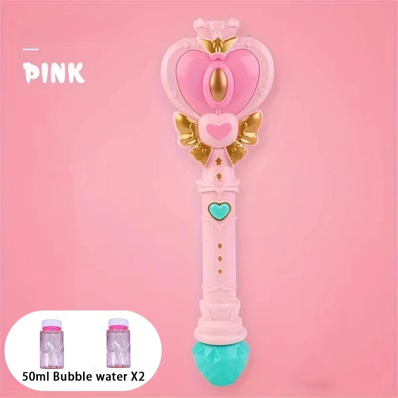 Magic Princess Fairy Wand Bubble Machine with Solution | SONGYI