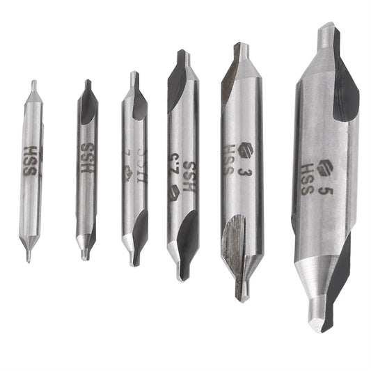 1 2 3 Mm 60 Degree HSS Center Drill Bits Centering Drills Peaceful Pleasures Health and Wellness Default Title