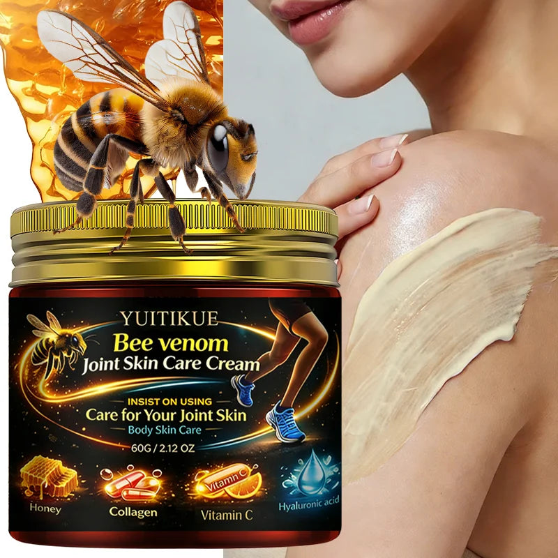 Yuitikue Bee Venom Joint Skin Care Cream, 60g Infused with Collagen, Vitamin C & Hyaluronic Acid for Joint & Body Care Peaceful Pleasures Health and Wellness