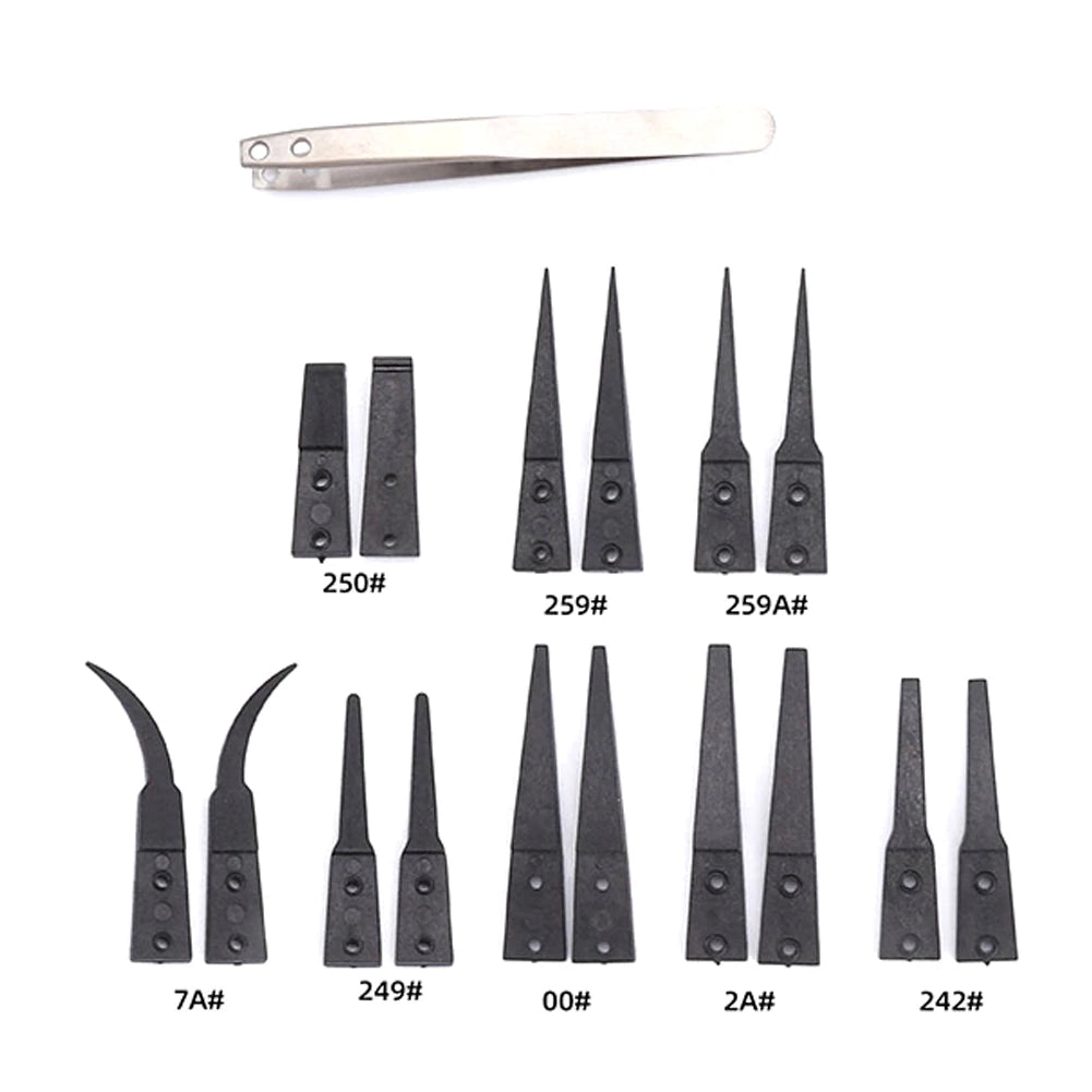 ESD Anti-static Tweezers 116- Industrial Replaceable Carbon Fiber
