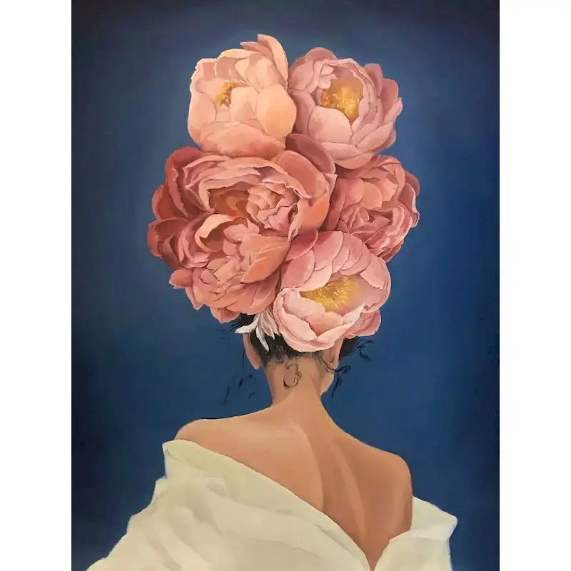 Paint by Numbers Kit Flower Girl – 60×75cm Canvas Art Set