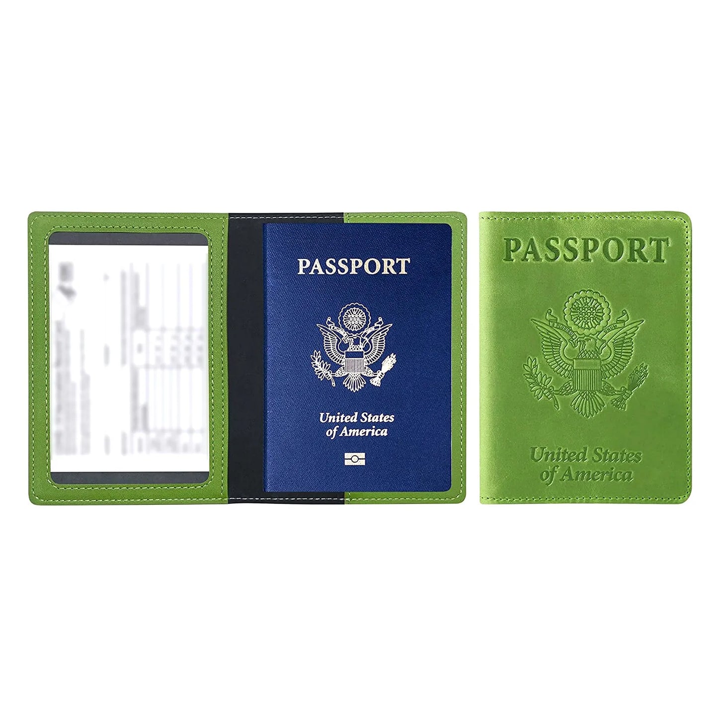 Leather Passport Holder Wallet – Unisex Travel Card Cover