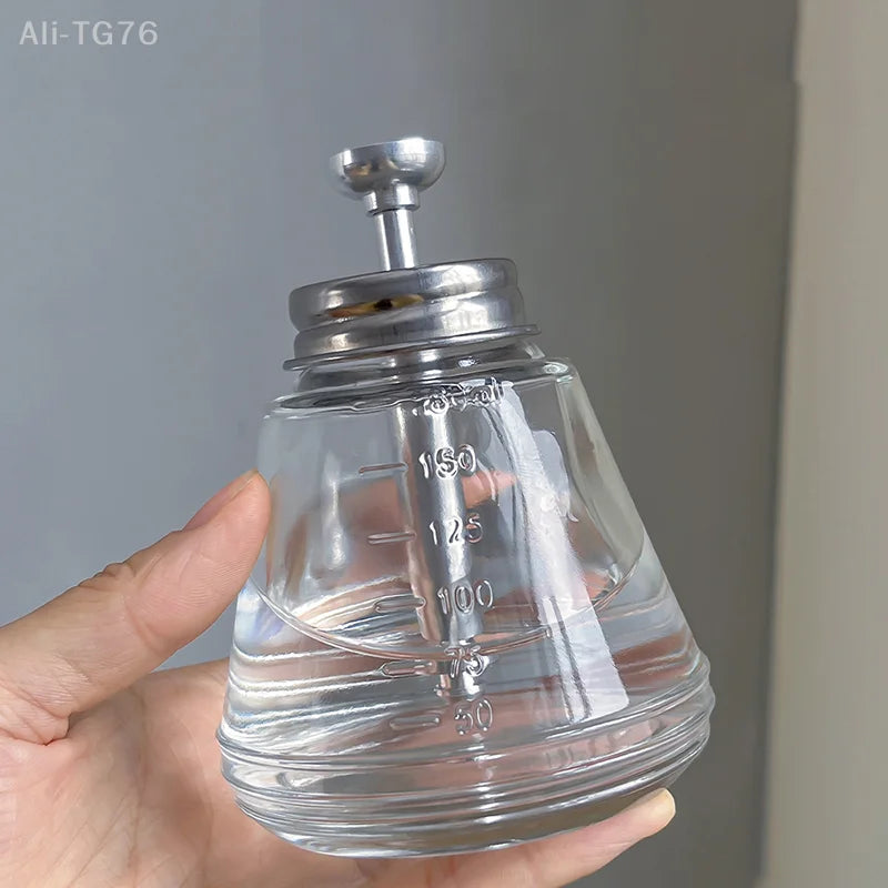 180ml Glass Pump Dispenser – Refillable Nail & Makeup Bottle