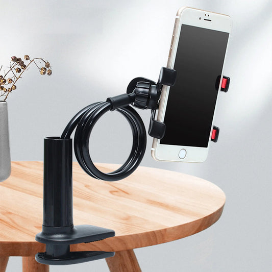 Universal 360° Flexible Cell Phone Holder Arbitrarily Curved Clamp on Desk Mobile Phone Stand for Desk Clip Bracket Clamp Stand Peaceful Pleasures Health and Wellness