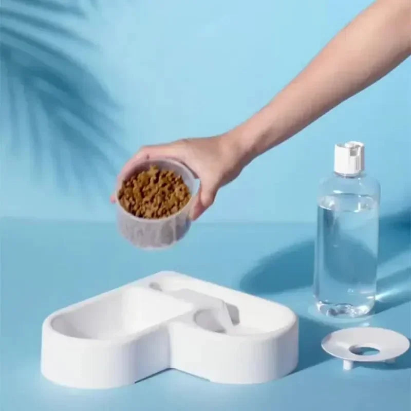 Double Pet Bowl Set – Food & Water Feeder for Cats & Dogs