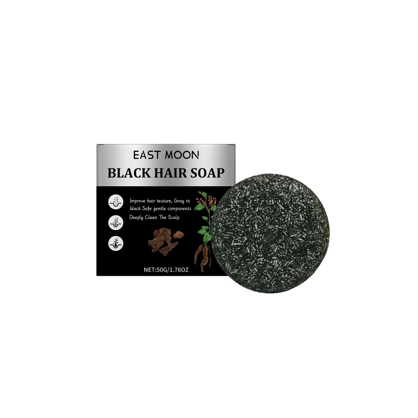 Bamboo Charcoal Hair Cleansing Soap Bar – Scalp Repair & Nourish