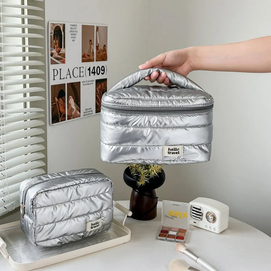 Large Waterproof Travel Makeup Bag – Women's Cosmetic Organizer Travel Cosmetic Bag Peaceful Pleasures Health and Wellness