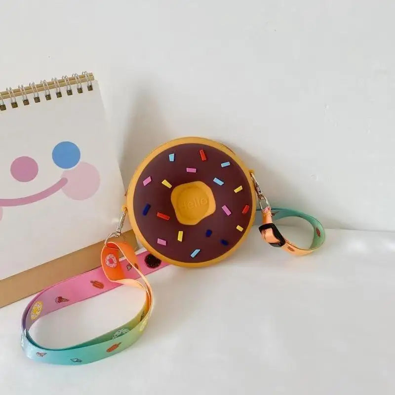 Donut Silicone Crossbody Bag for Kids | Coin Purse Mini Bag