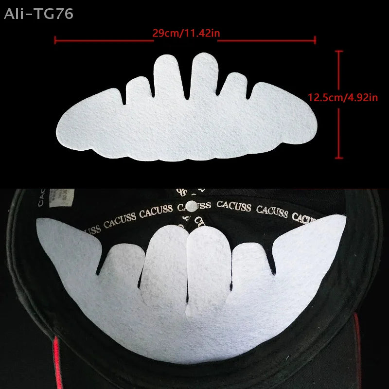 10-Pack Hat Sweat Liner Shields for Baseball & Golf Caps