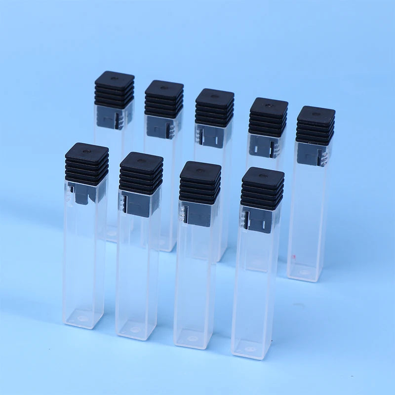 10-Pack Nail Drill Bit Storage Boxes | Clear Organizer Cases