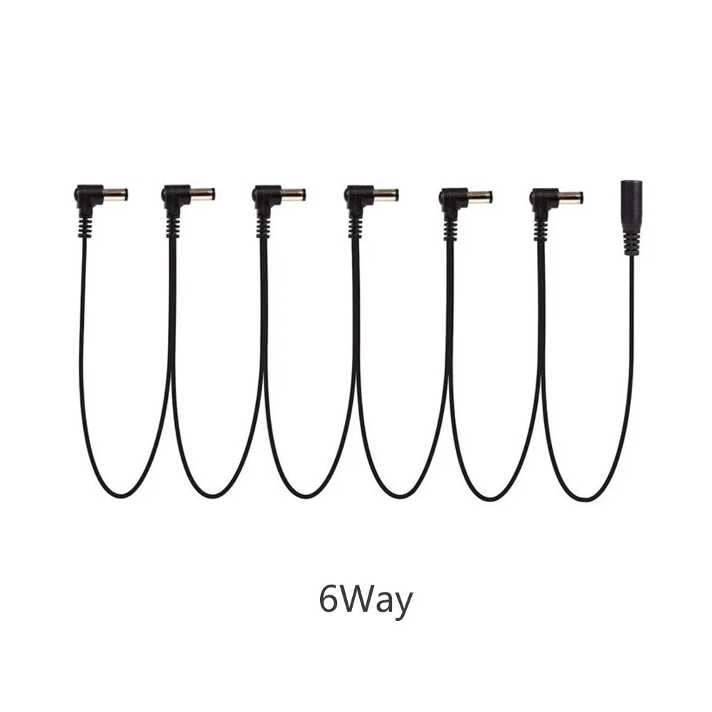 9V 2A Right Angle Plug Cord Effect Pedal Power Supply Cable Multi