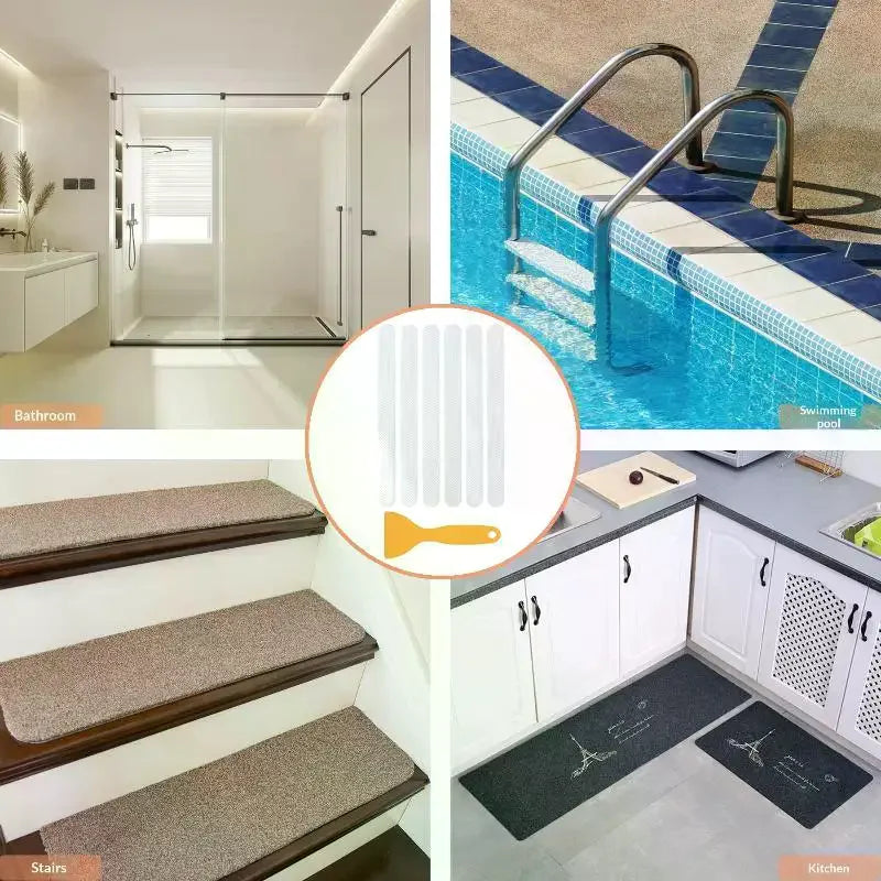 Anti-Slip Bathtub Safety Strips | Non-Slip Shower Stickers