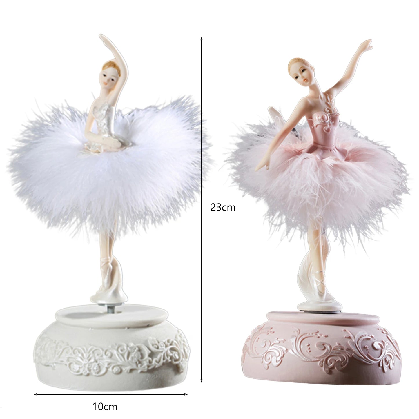 Creative Ballerina Music Box Exquisite Workmanship Dancing Doll Music Box for Teen Girls Birthday or New Year Gift Peaceful Pleasures Health and Wellness