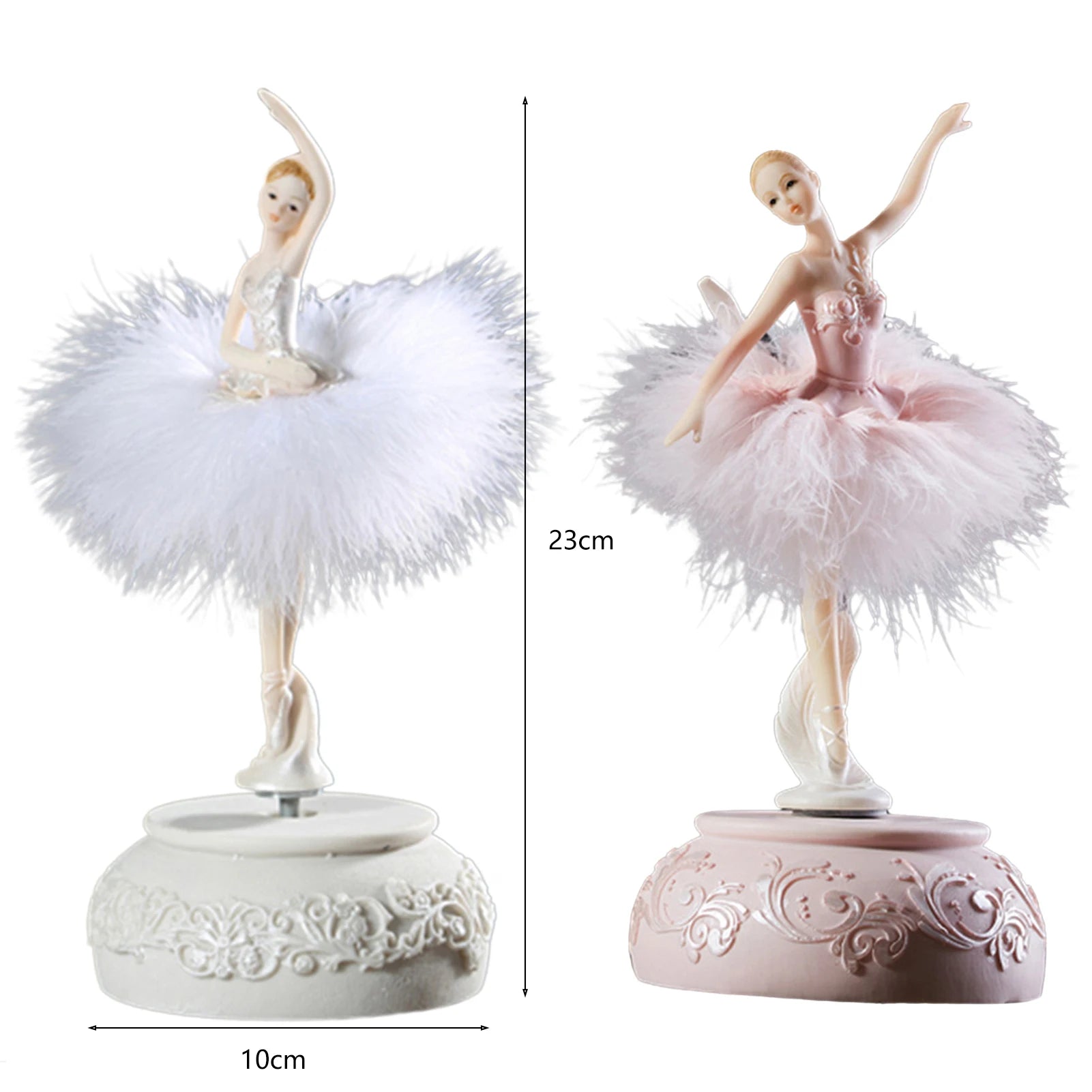 Creative Ballerina Music Box Exquisite Workmanship Dancing Doll Music Box for Teen Girls Birthday or New Year Gift Peaceful Pleasures Health and Wellness