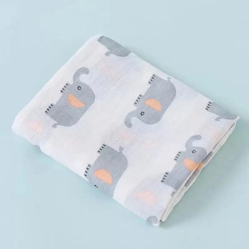Baby Hooded Bath Towel Wrap – 100% Cotton Gauze 110cm