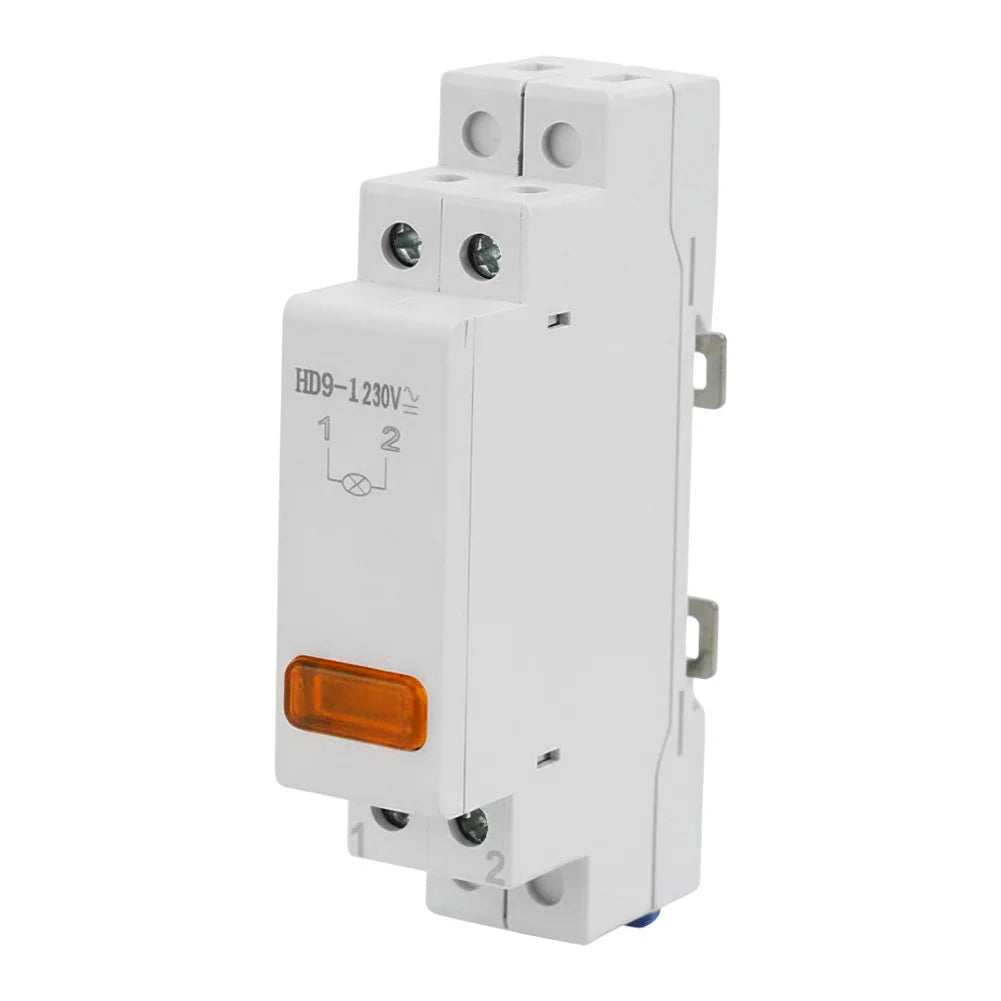 DIN Rail Mount LED Signal Lamp 230V Indicating Pilot Lights Power