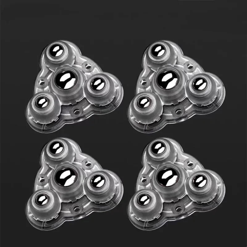 4-Pack Self-Adhesive 360° Swivel Mini Caster Wheels for Furniture